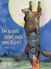 Omslag van De maan moet ook een kus