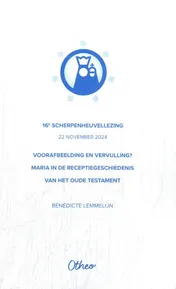 Omslag van Voorafbeelding en vervulling? Maria in de receptiegeschiedenis van het Oude Testament