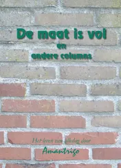 Omslag van De maat is vol