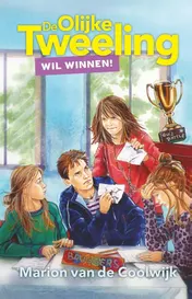 Omslag van De olijke tweeling wil winnen!