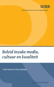 Omslag van Beleid inzake media, cultuur en kwaliteit