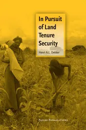 Omslag van In Pursuit of Land Tenure Security