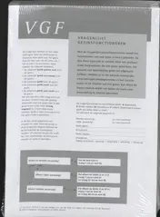Omslag van VGF Vragenlijst gezinsfunctioneren set 25 ex