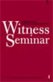 Omslag van Witness Seminar