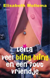 Omslag van Leila. Veel bling bling en een fout vriendje
