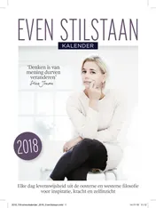Omslag van Even stilstaan kalender 2018