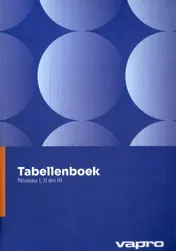 Omslag van Tabellenboek niveau I, II en III