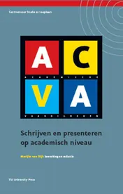 Omslag van ACVA schrijven en presenteren op academisch niveau