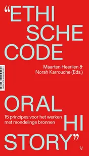 Omslag van Etische Code Oral History