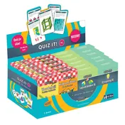 Omslag van display QUIZ IT! bevat 4 titels, à 6 ex. per titel