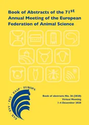 Omslag van Book of Abstracts of the 71st Annual Meeting of the European Federation of Animal Science