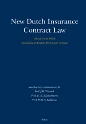 Omslag van New Dutch Insurance Contract Law
