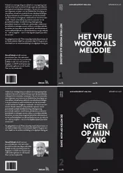 Omslag van Deel 1 het vrije woord als melodie; Deel 2 de noten op mijn zang