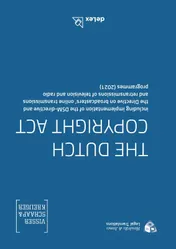 Omslag van The Dutch Copyright Act