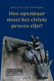 Omslag van Hoe openbaar moet het civiele proces zijn?