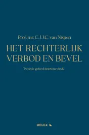 Omslag van Het Rechterlijk Verbod en Bevel
