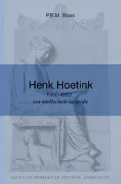 Omslag van Henk Hoetink (1900-1963), een intellectuele biografie