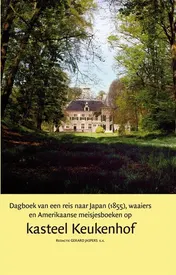 Omslag van Dagboek van een reis naar Japan (1855), waaiers en Amerikaanse meisjesboeken op kasteel Keukenhof