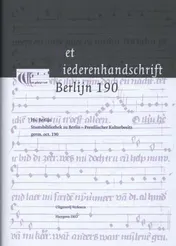 Omslag van Het liederenhandschrift Berlijn 190