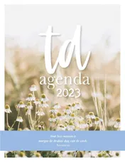 Omslag van Terdege agenda 2023