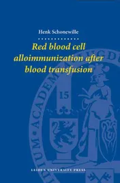 Omslag van Red Blood Cell Alloimmunization after Blood Transfusion