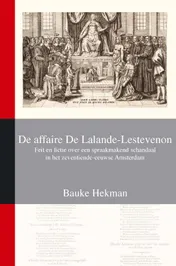 Omslag van De affaire De Lalande-Lestevenon