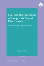 Omslag van Societal determinants of corporate social disclosures