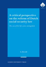 Omslag van A critical perspective on the reform of Dutch social security law