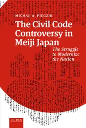 Omslag van The Civil Code Controversy in Meiji Japan
