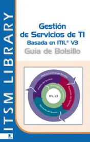 Omslag van Gestión de servicios TI basado en ITIL V3
