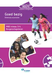 Omslag van Goed bezig dimensie economie MBO niveau 3/4 Burgerschapsleren