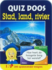 Omslag van Quiz doos stad, land, rivier