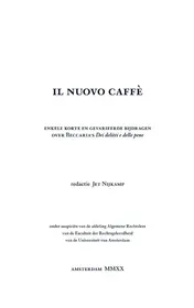 Omslag van Il nuovo caffè