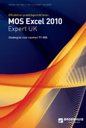 Omslag van MOS excel 2010 expert UK studiegids [77-888]