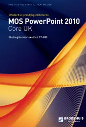 Omslag van MOS powerpoint 2010 core UK studiegids [77-883]