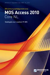 Omslag van MOS access 2010 core NL studiegids [77-885]