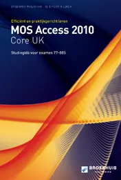 Omslag van MOS access 2010 core UK studiegids [77-885]
