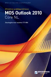 Omslag van MOS outlook 2010 core NL studiegids [77-884]