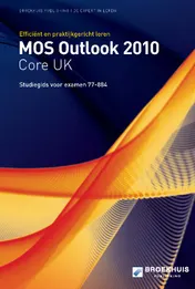 Omslag van MOS outlook 2010 core UK studiegids [77-884]