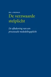 Omslag van De verzwaarde stelplicht