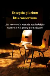 Omslag van Exceptio plurium litis consortium