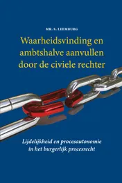 Omslag van Waarheidsvinding en ambtshalve aanvullen door de civiele rechter