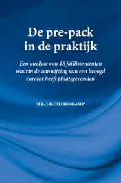 Omslag van De pre-pack in de praktijk