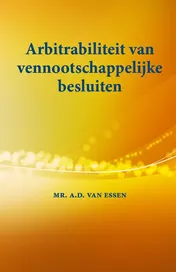 Omslag van Arbitrabiliteit van vennootschappelijke besluiten