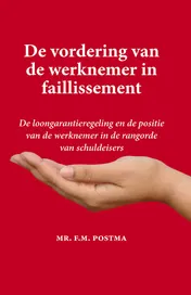 Omslag van De vordering van de werknemer in faillissement