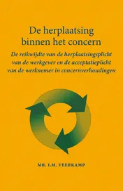 Omslag van De herplaatsing binnen het concern