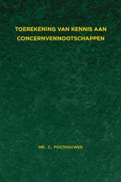 Omslag van Toerekening van kennis aan concernvennootschappen