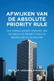 Omslag van Afwijken van de Absolute Priority Rule