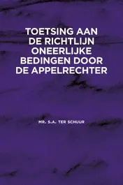 Omslag van Toetsing aan de Richtlijn oneerlijke bedingen door de appelrechter