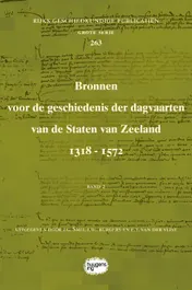 Omslag van Bronnen voor de geschiedenis der dagvaarten van de Staten van Zeeland 1318 - 1572